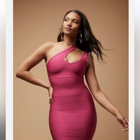 Herve Leger X F21 Bandage Dress Pink XS NWT - Picture 2 of 11